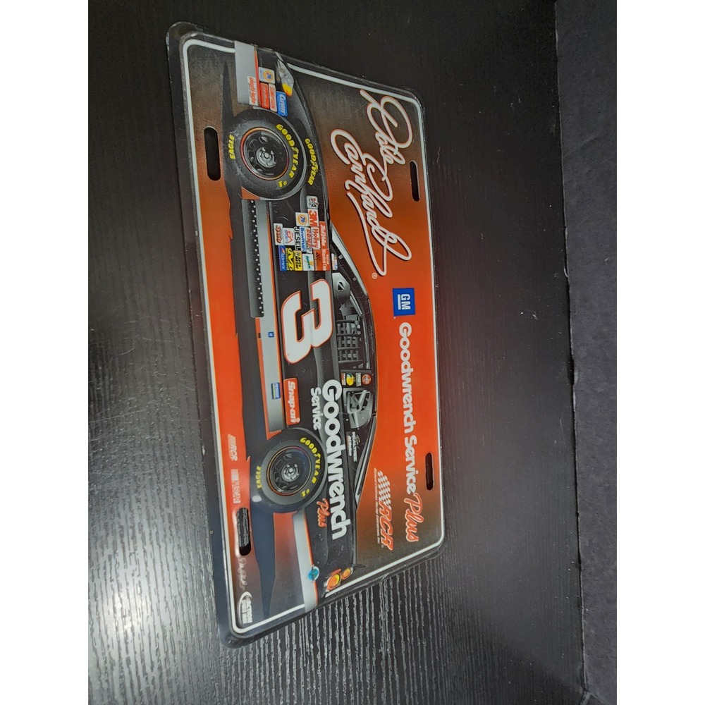 Dale Earnhardt Sr #3 GM Goodwrench NASCAR Metal License Plate Vanity Tag‎ RCR